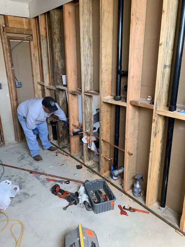Commercial rough-in plumbing for Gas Line Repair in Glencoe